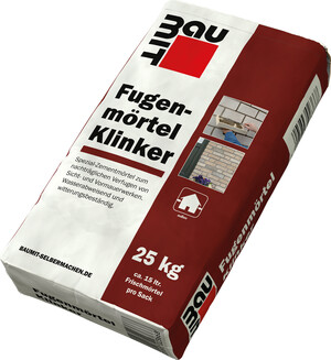 Fugenmörtel Klinker mit Farbton Silbergrau Marmor im 25 kg Sack.