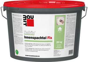 Der Kalkin Innenspachtel Fix ist im 20 kg Eimer - 100 % recyclebar - erhältlich.