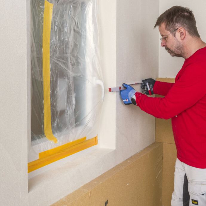 L-Schnitt an Fenster oder Tür ausmessen