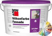 Die Baumit Silikonfarbe Fassade ist in vielen Farben und in Weiß erhältlich.