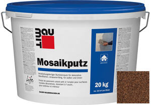 Der Baumit Mosaikputz ist im Farbton M 314 Ararat im 20 kg Eimer erhältlich.